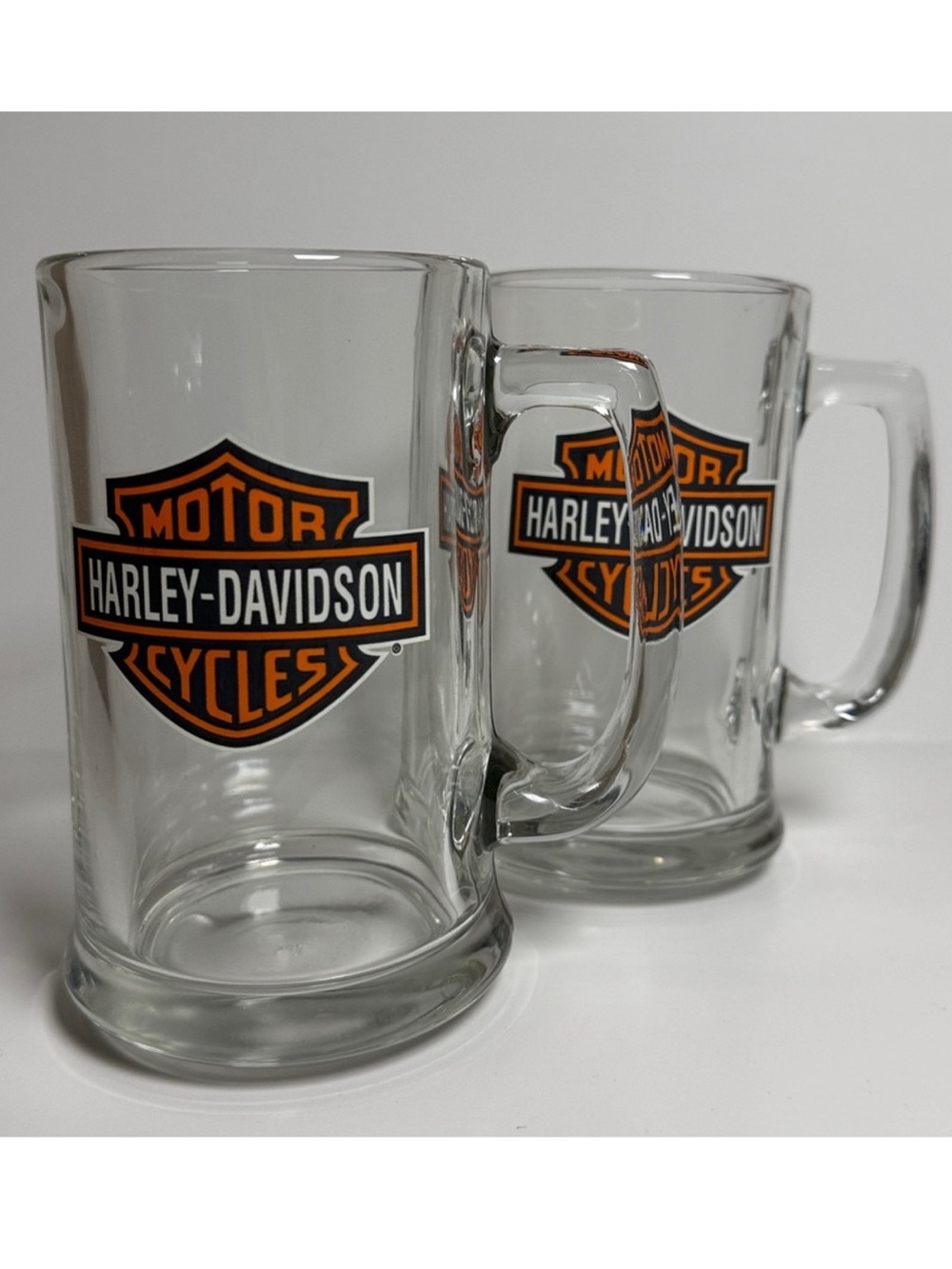 Harley-Davidson Motorcycles Beer Glass Beer Mug Beer Stein 12oz Set of 2